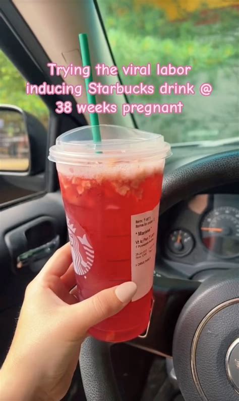 starbucks drinks for pregnant women|starbucks drink that induces labor.